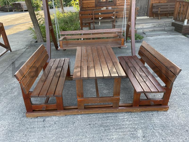 PM-104 Yaslanmalı Ahşap Piknik Masası Konforlu ve Ergonomik Dinlenme Piknik Masa Fiyatları Gebze